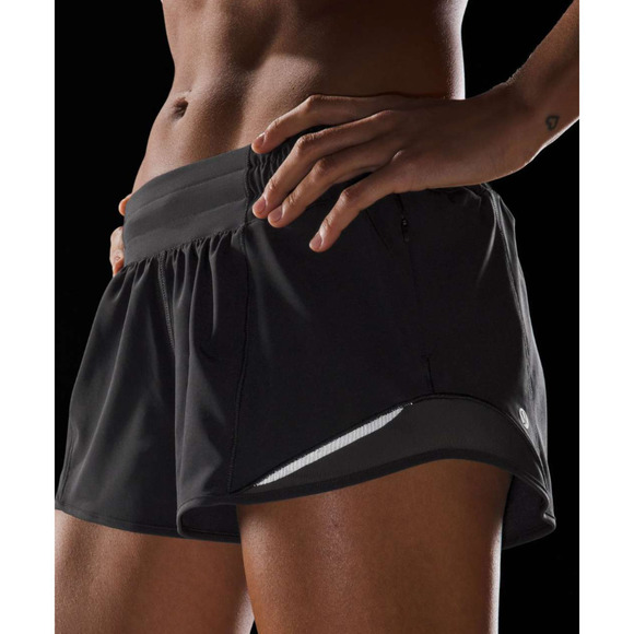 Lululemon Run Low-Rise Lined Shorts Black 8 NWOT - Picture 4 of 13